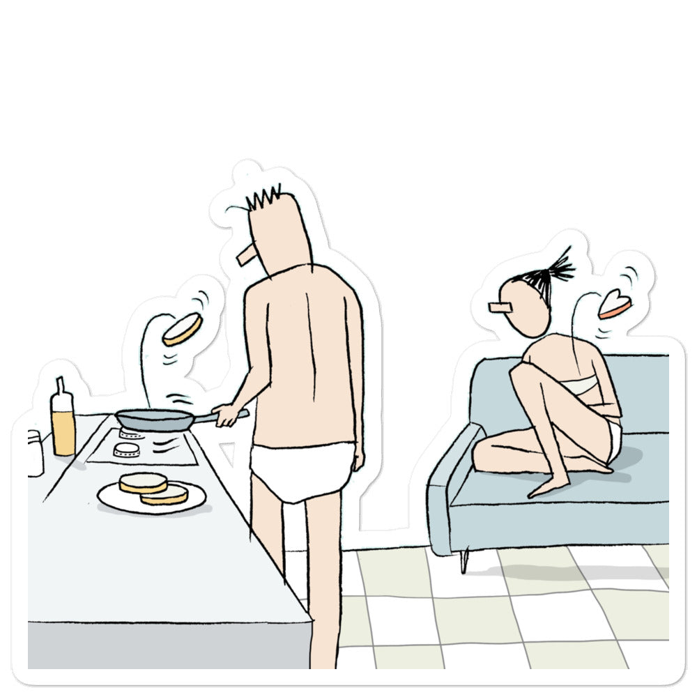 Pancake Love Sticker (Bubble-free)