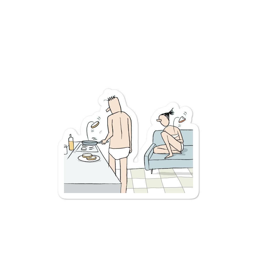 Pancake Love Sticker (Bubble-free)