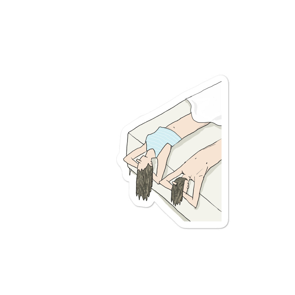 Hair & beard Sticker (Bubble-free)