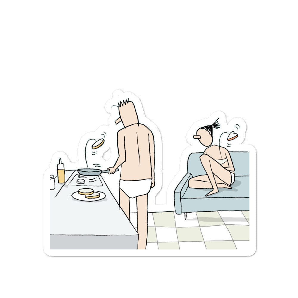 Pancake Love Sticker (Bubble-free)