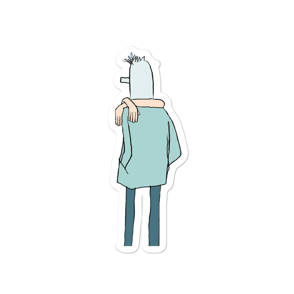 Hand scarf print Sticker (Bubble-free)