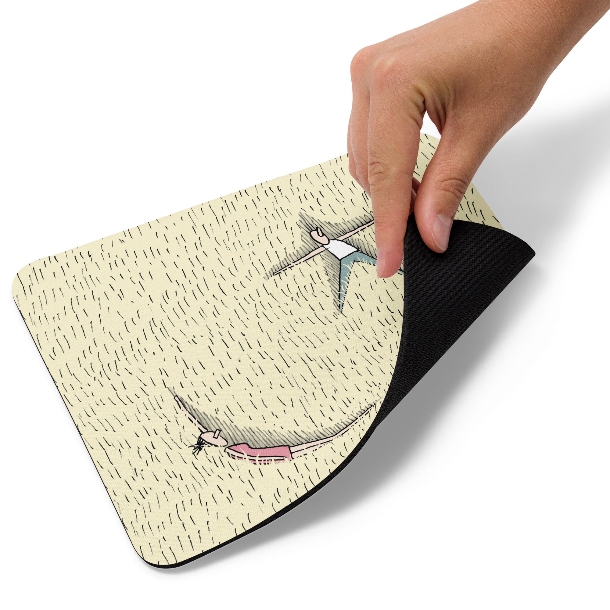Yellow field Mouse pad
