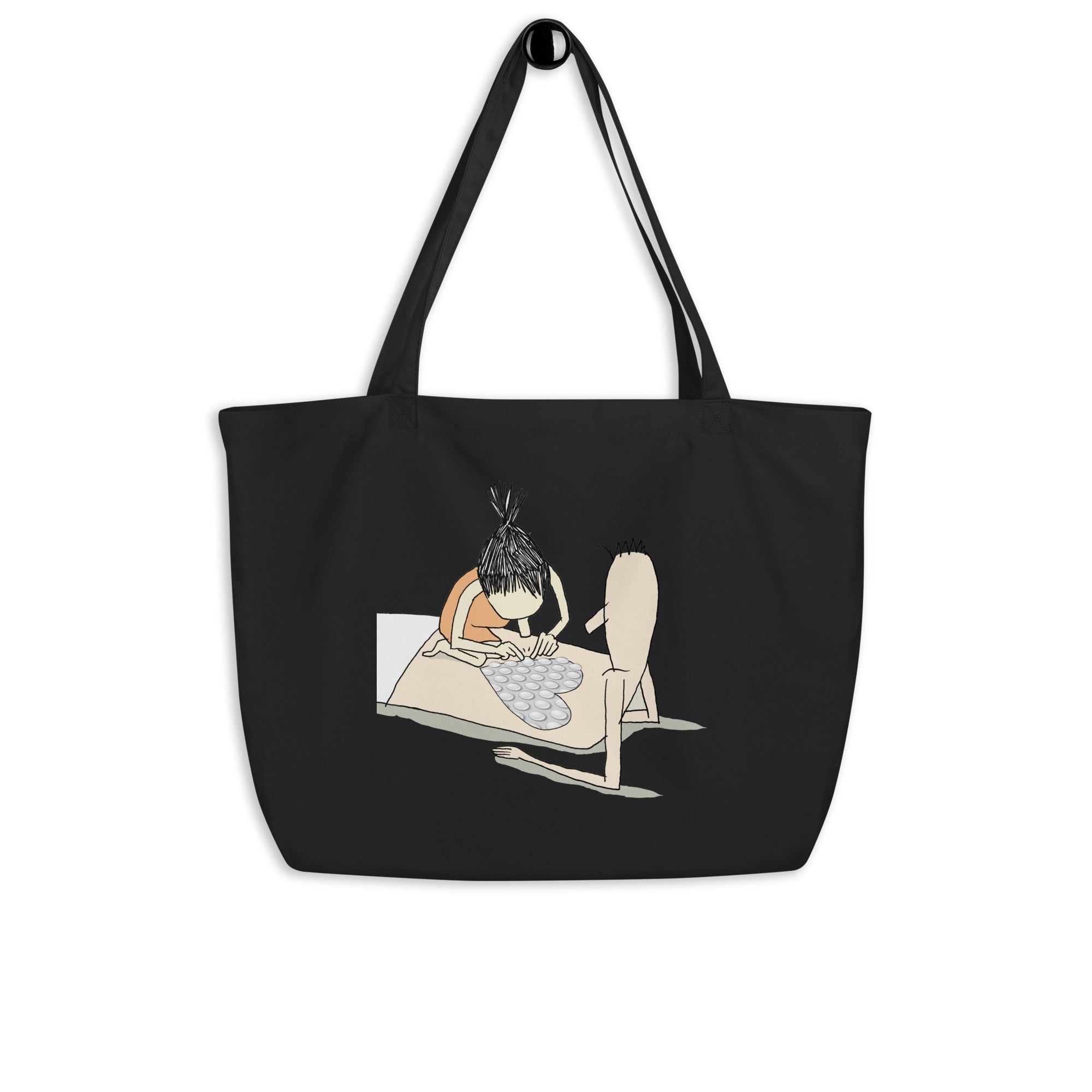 Bubble by bubble - large organic tote bag