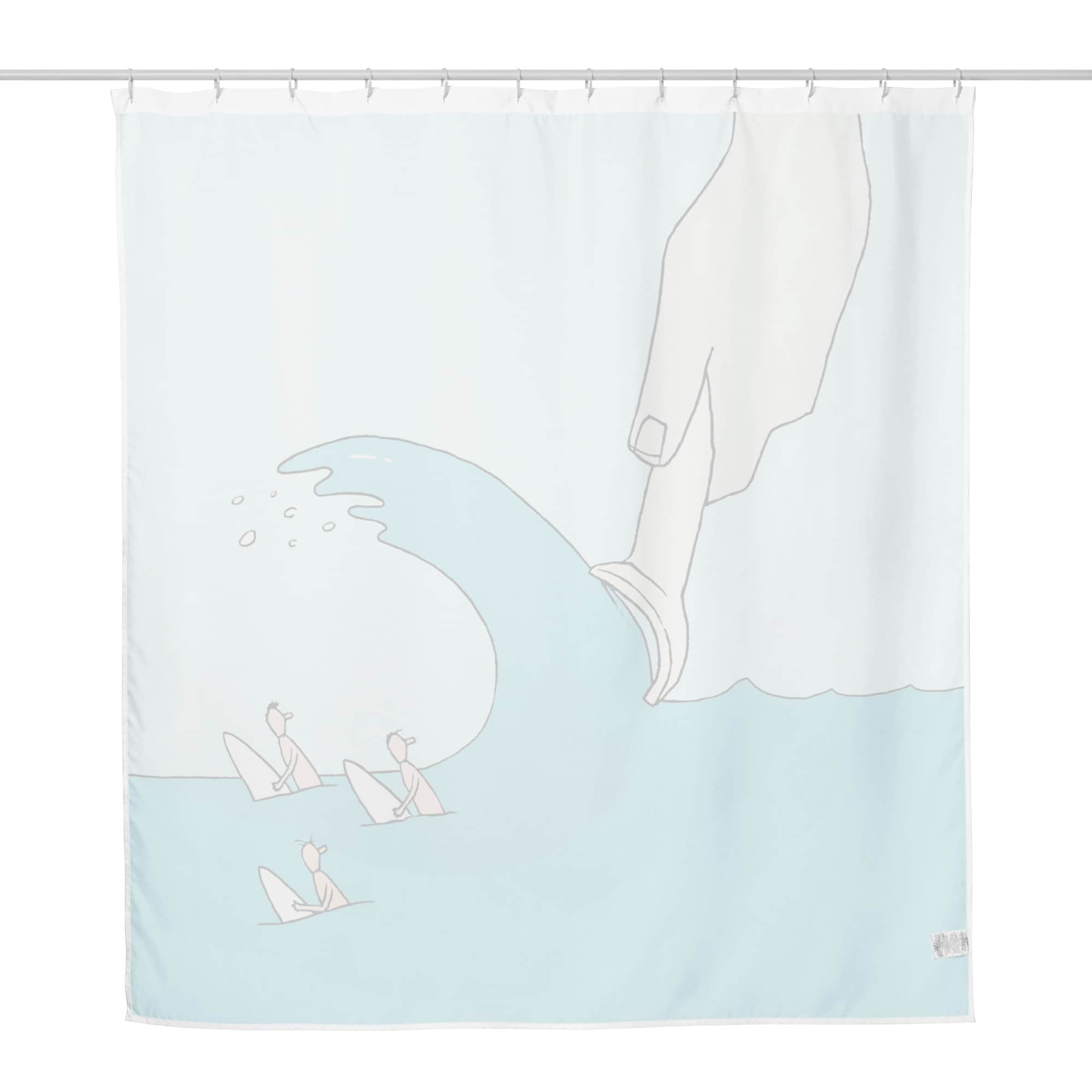 Ice Cream Surf Shower curtain