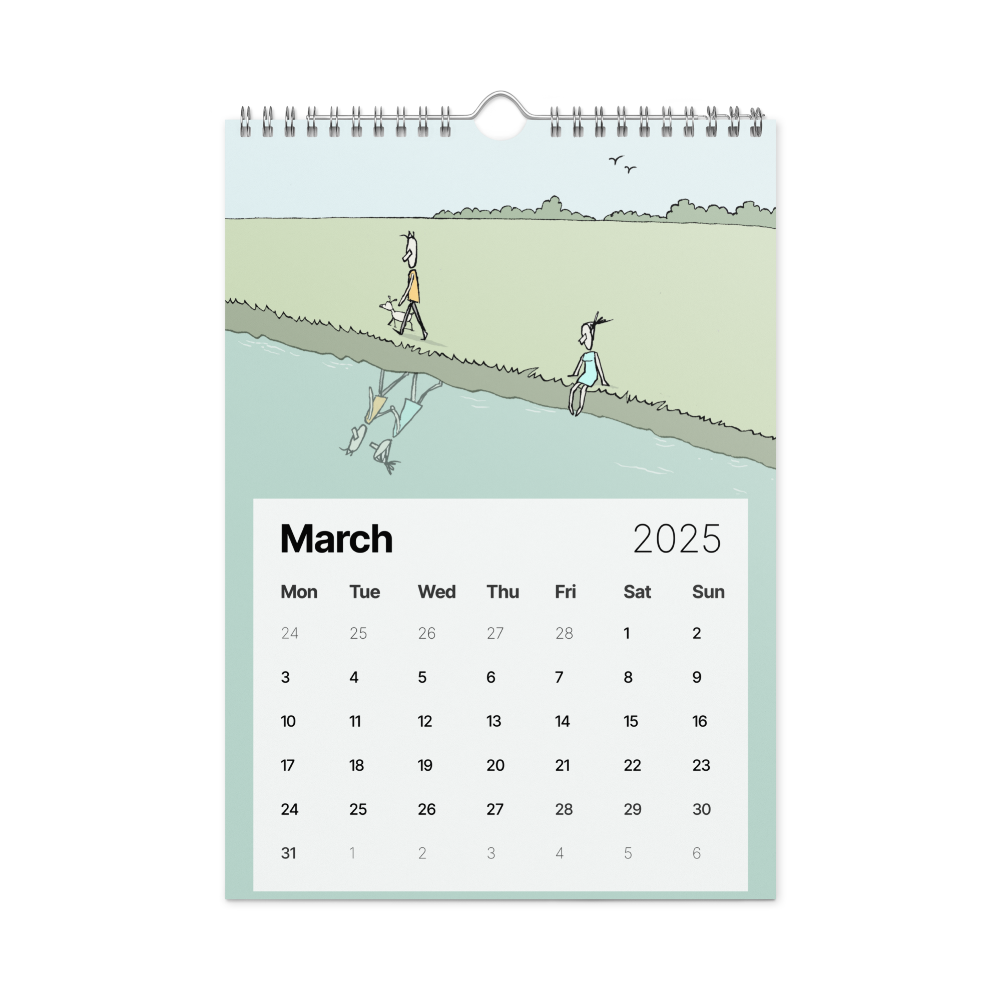 Illustrated Wall calendar (2025)