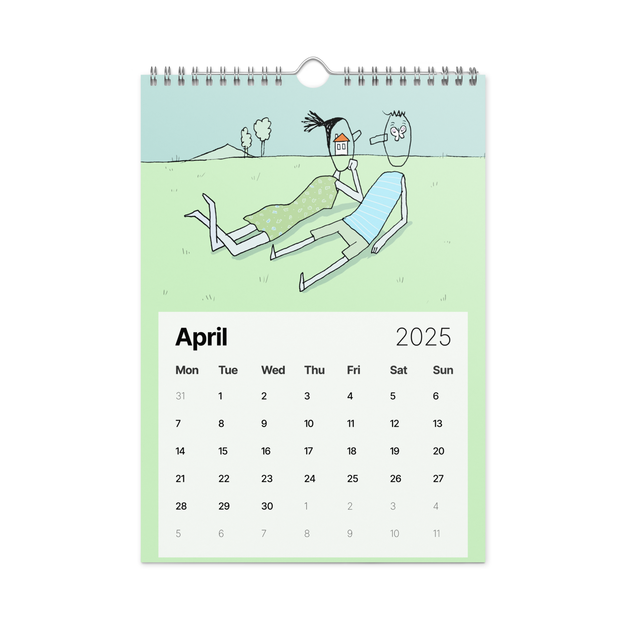 Illustrated Wall calendar (2025)