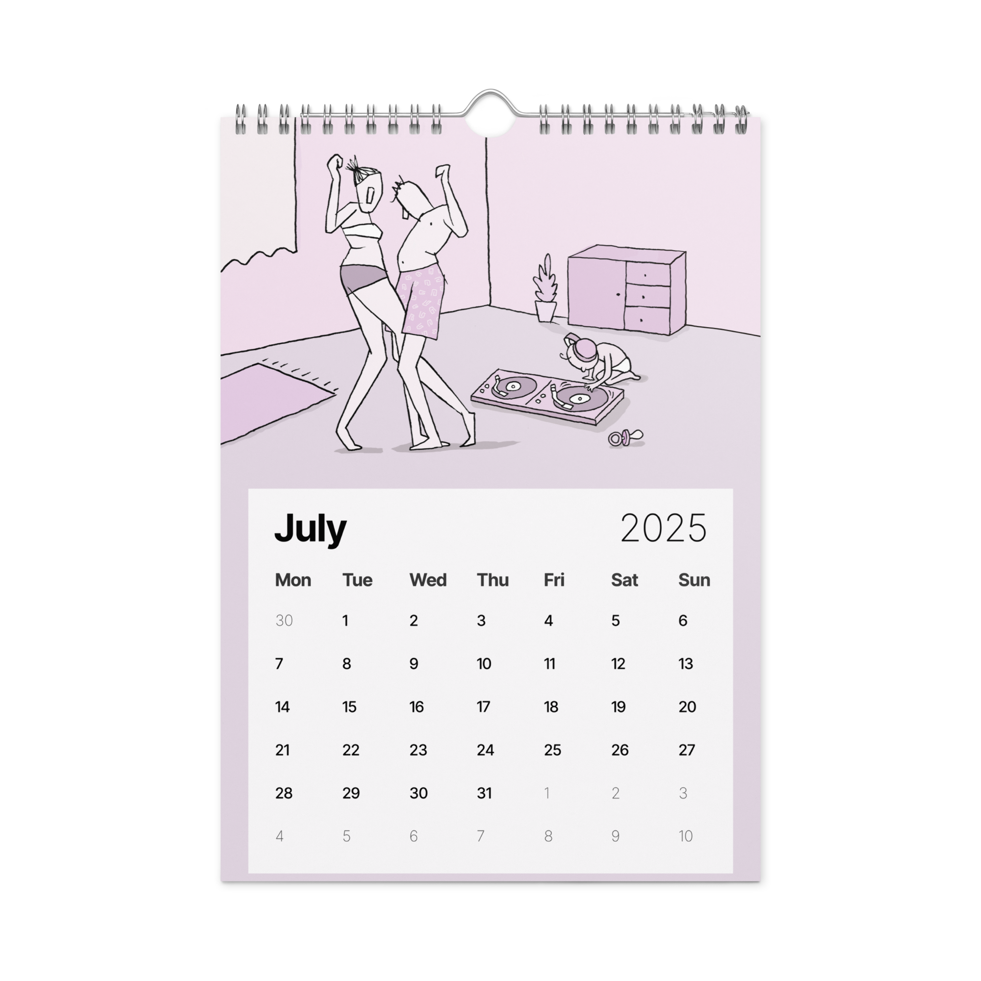 Illustrated Wall calendar (2025)