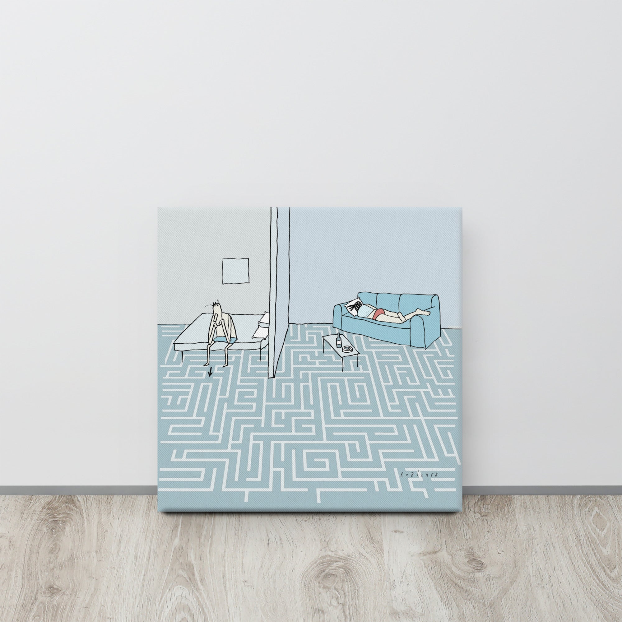 Maze carpet Canvas