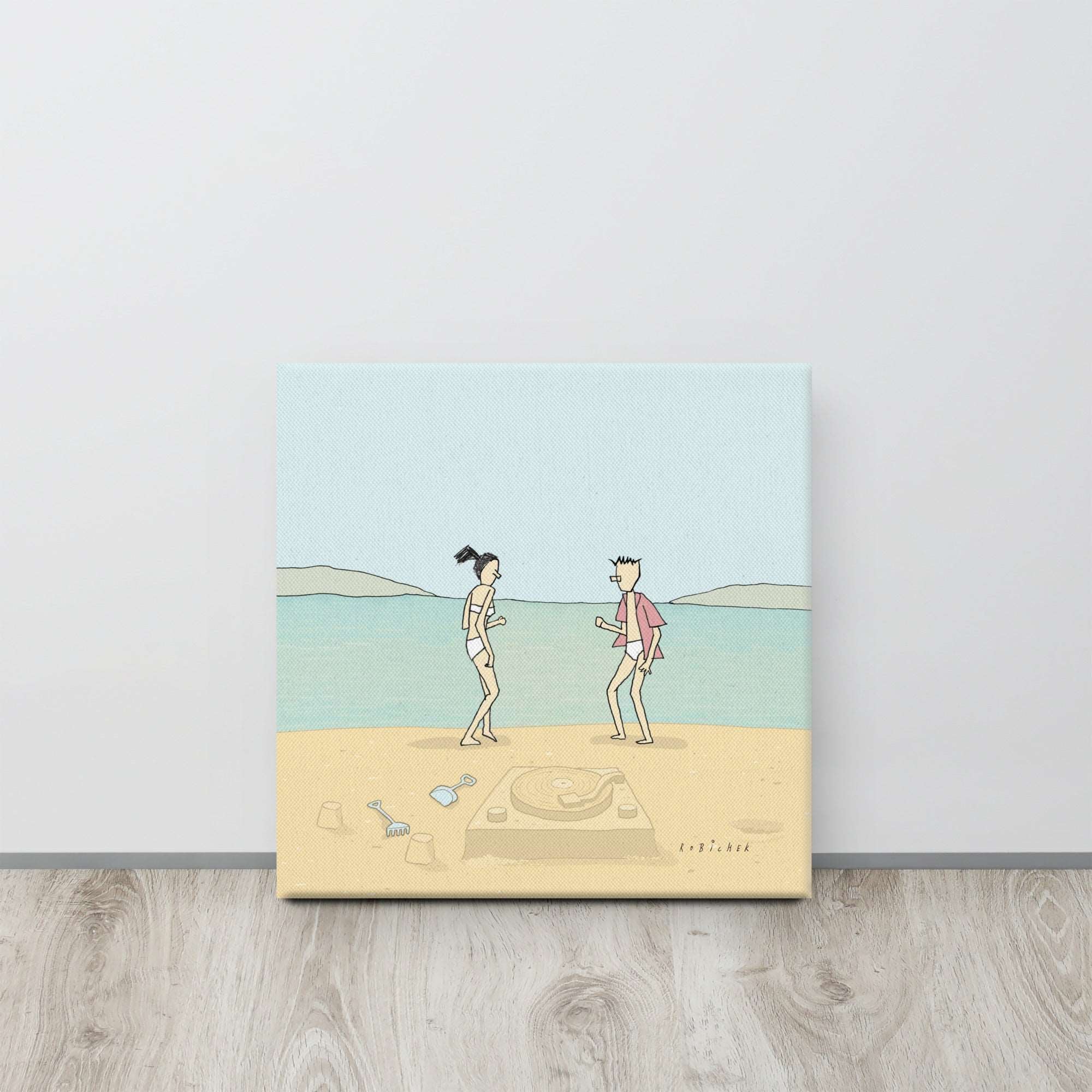 Dancing on the beach Canvas