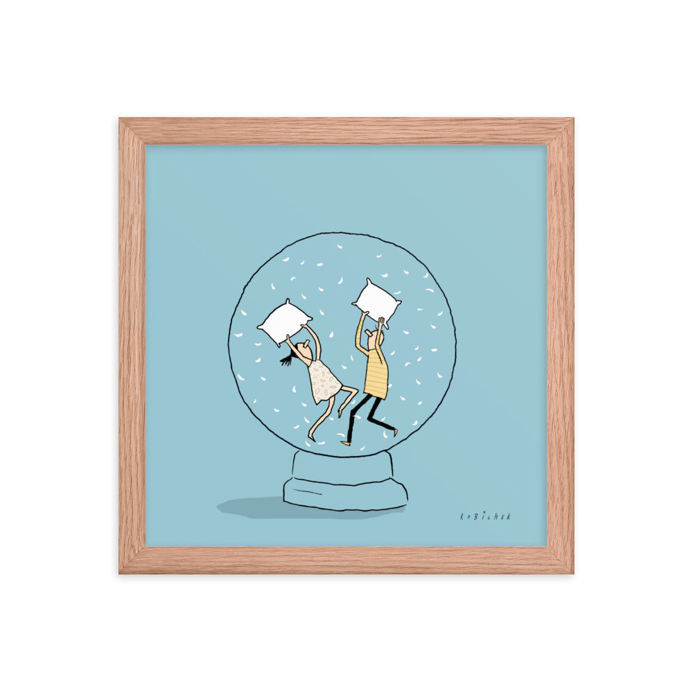 Snow globe Framed poster