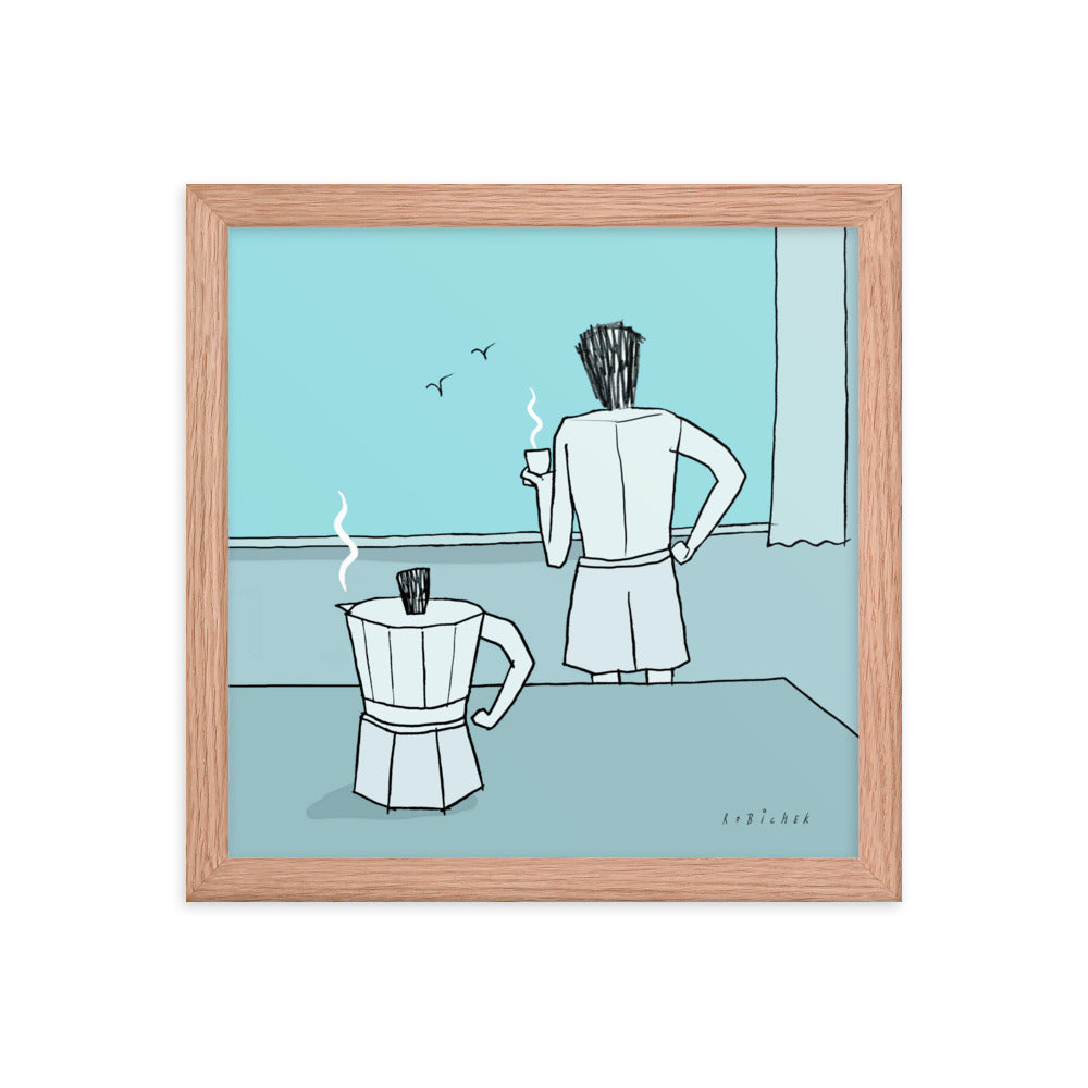 Coffee arm Framed poster