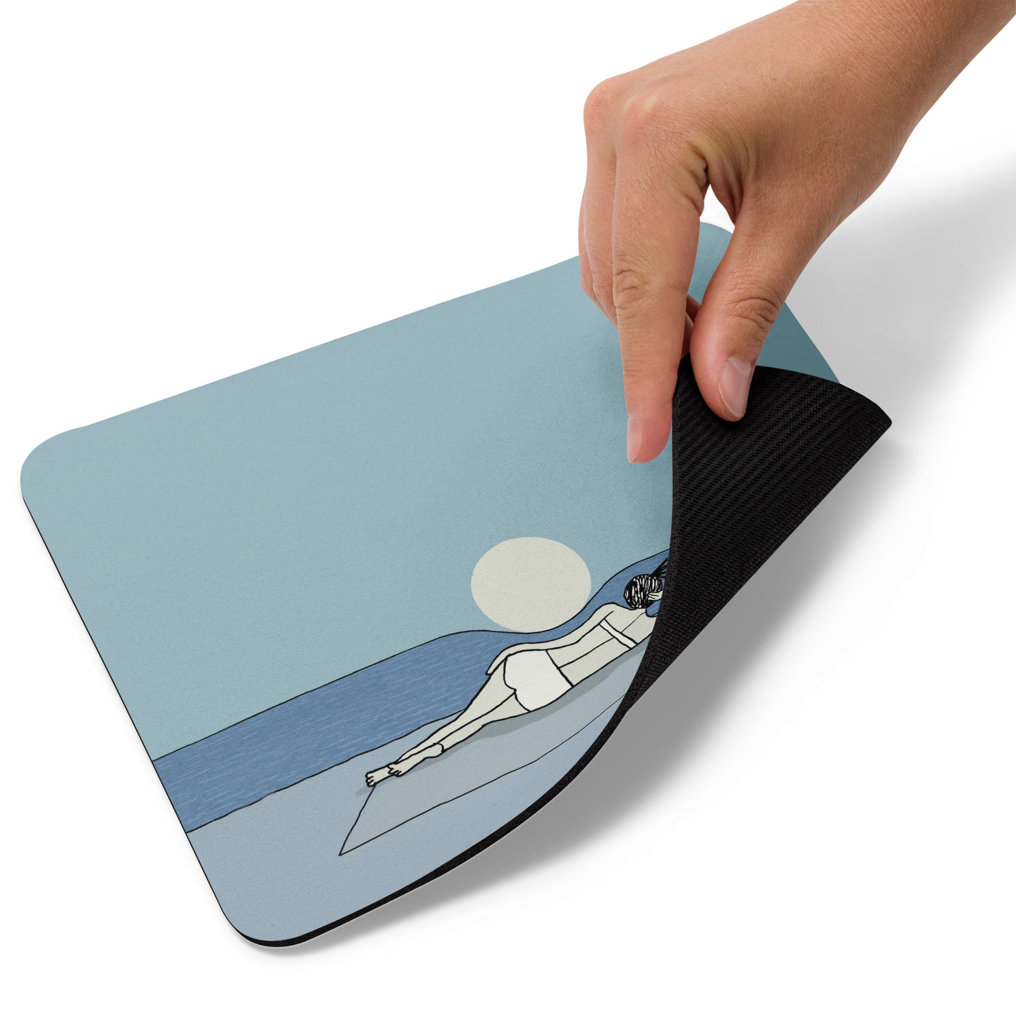 Sinking moon Mouse pad