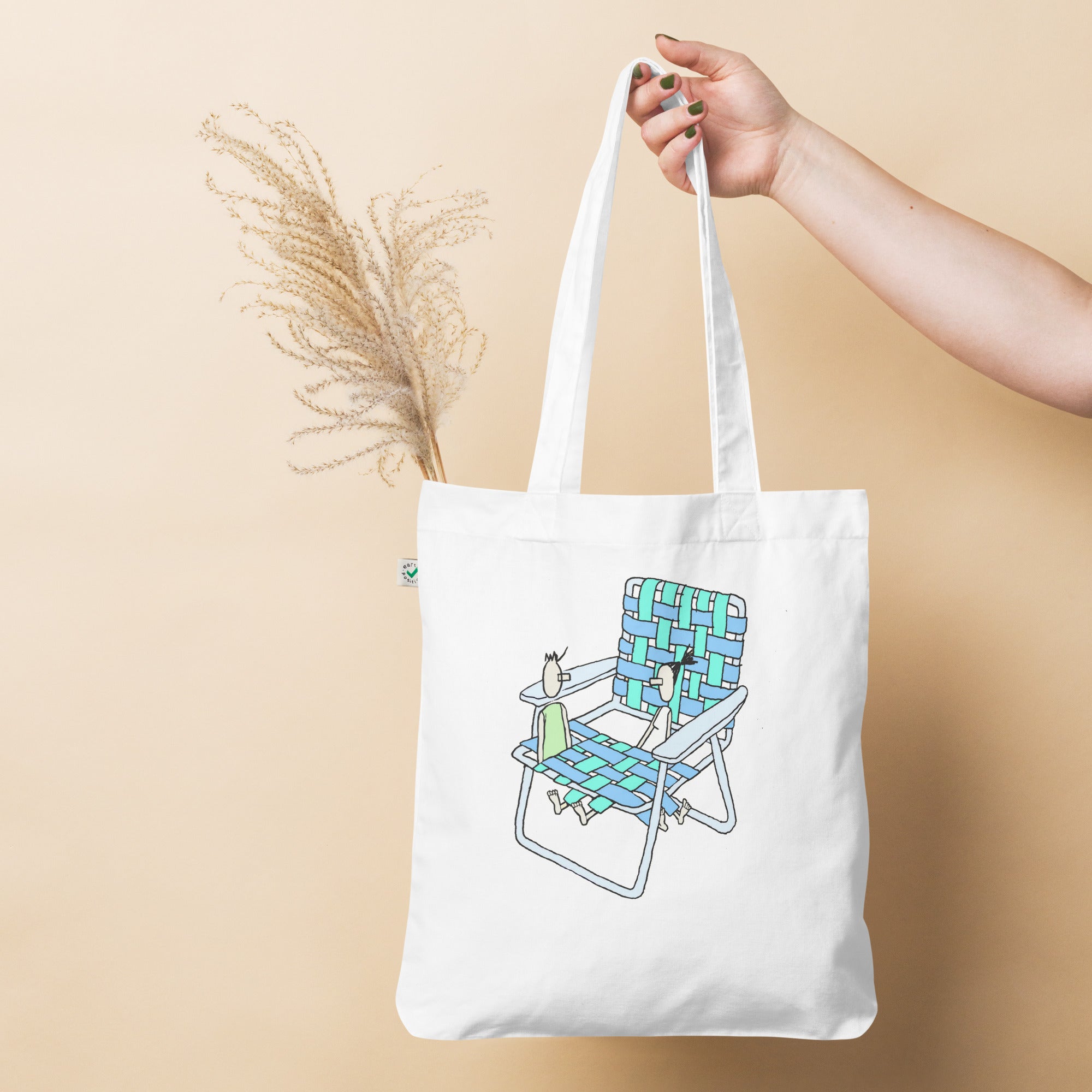 Beach Chair Organic fashion tote bag