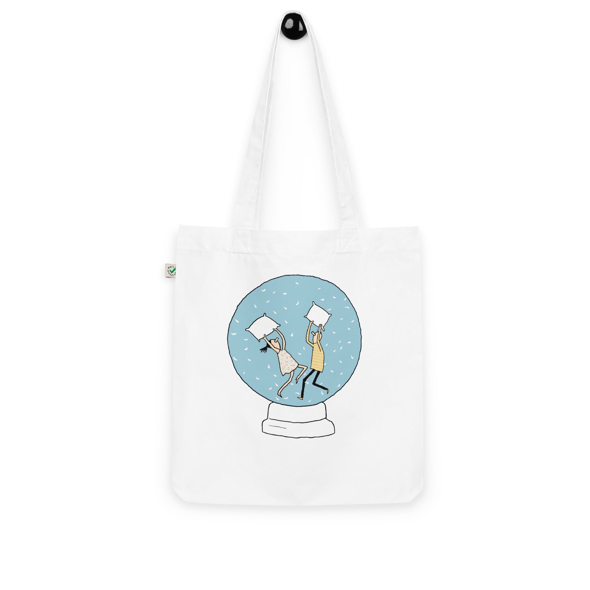 Snow Globe Organic fashion tote bag