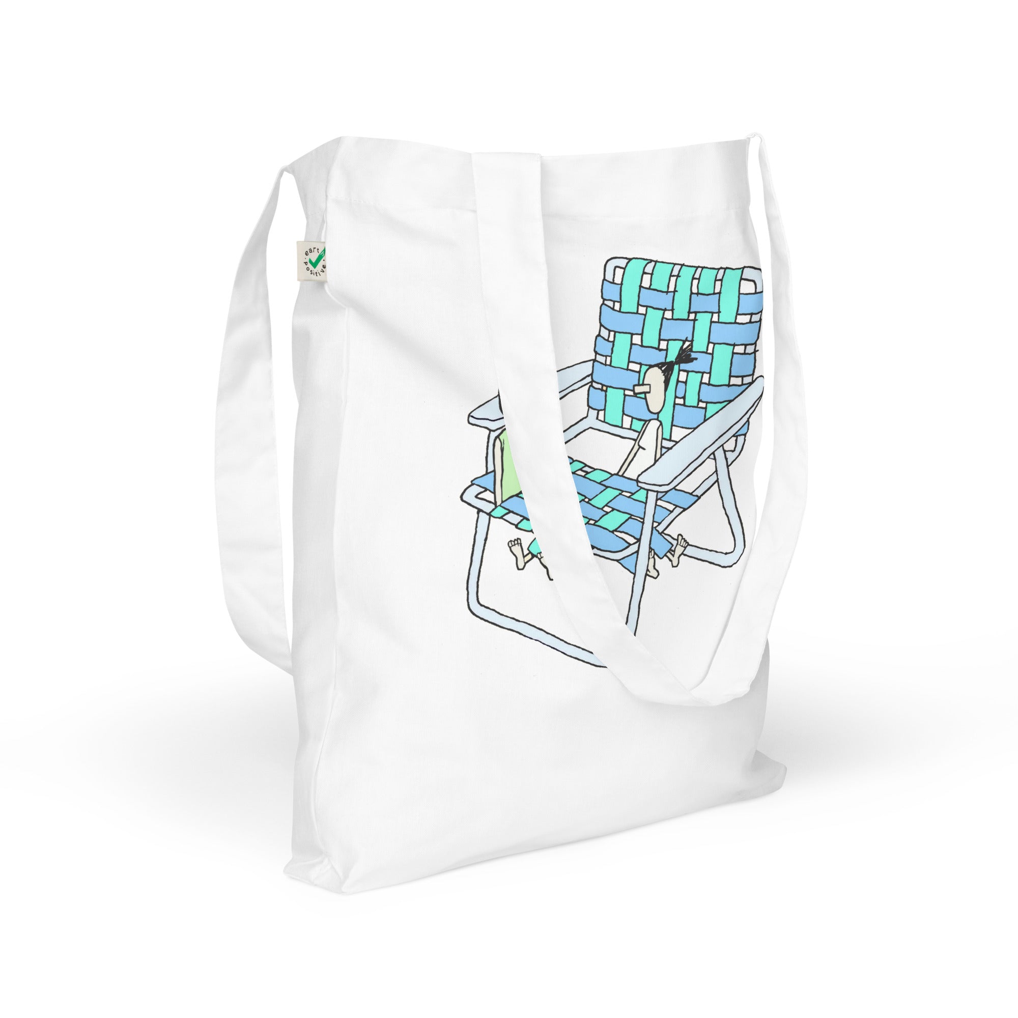 Beach Chair Organic fashion tote bag