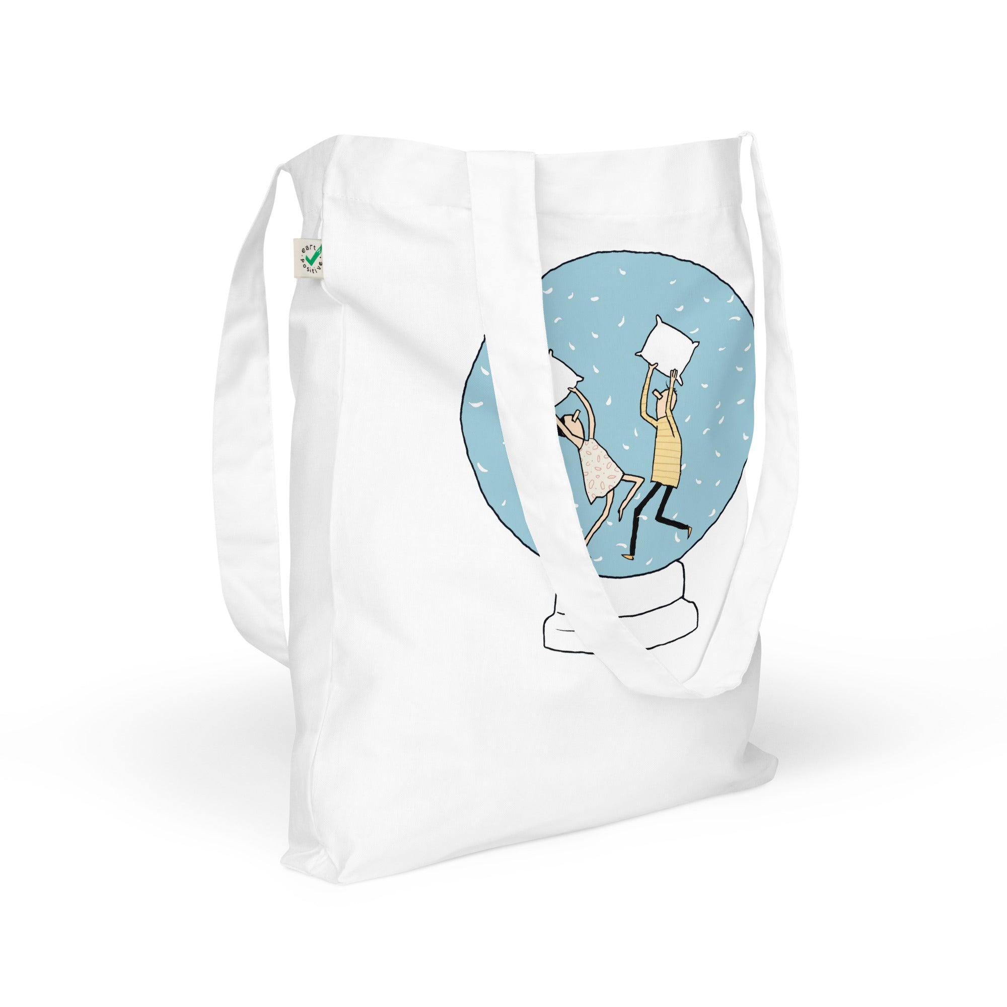 Snow Globe Organic fashion tote bag